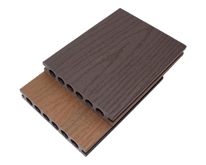 紫檀色-泰柚色共挤塑木地板